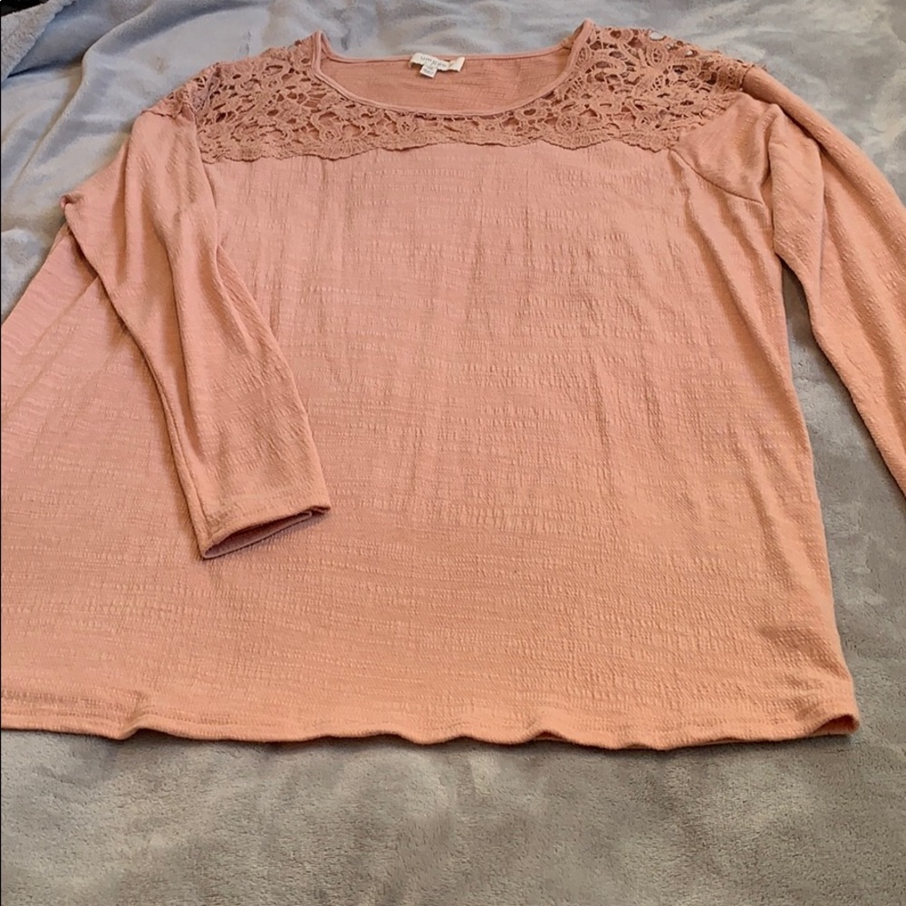 Lace Top Long Sleeve Tee